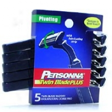 Personna's  Twin Blade Disposable Men's 5 Count