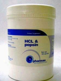 Pharmax Hcl & Pepsin 180 Caps