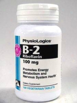 Physiologic's B2 (riboflavin) 100 Mg 100 Mg 100 Tabs