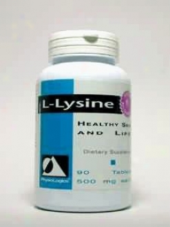 Physiologic's L-lysine 500 Mg 90 Vtabs