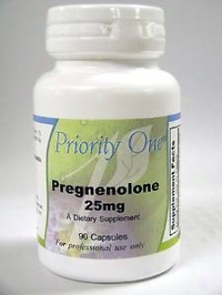 Priority One Vitamin's Pregnenolone 25 Mg 90 Cap