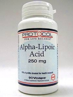 Protocol In spite of Life Balance Alpha-lipoic Acid 250 Mg 90 Vcaps