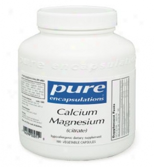 Pure Encap's Calcium Magnesium (citrate) 180vcaps