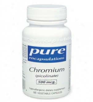 Pure Encap's Chromium Picolinate 500mcg 180vcaps