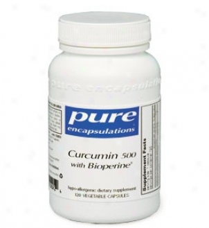 Pure Encap's Curcumin 500 With Bioperine 120vcas