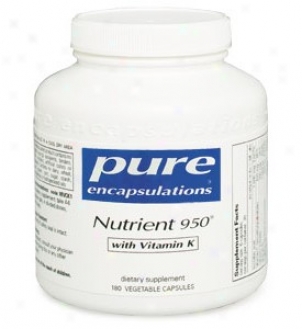 Pure Encap's Nutrient 950 With Vit K 180vcaps