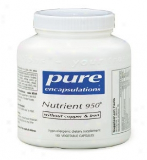 Pure Encap's uNtrient 950 Out of Cu & Fe 180vcaps