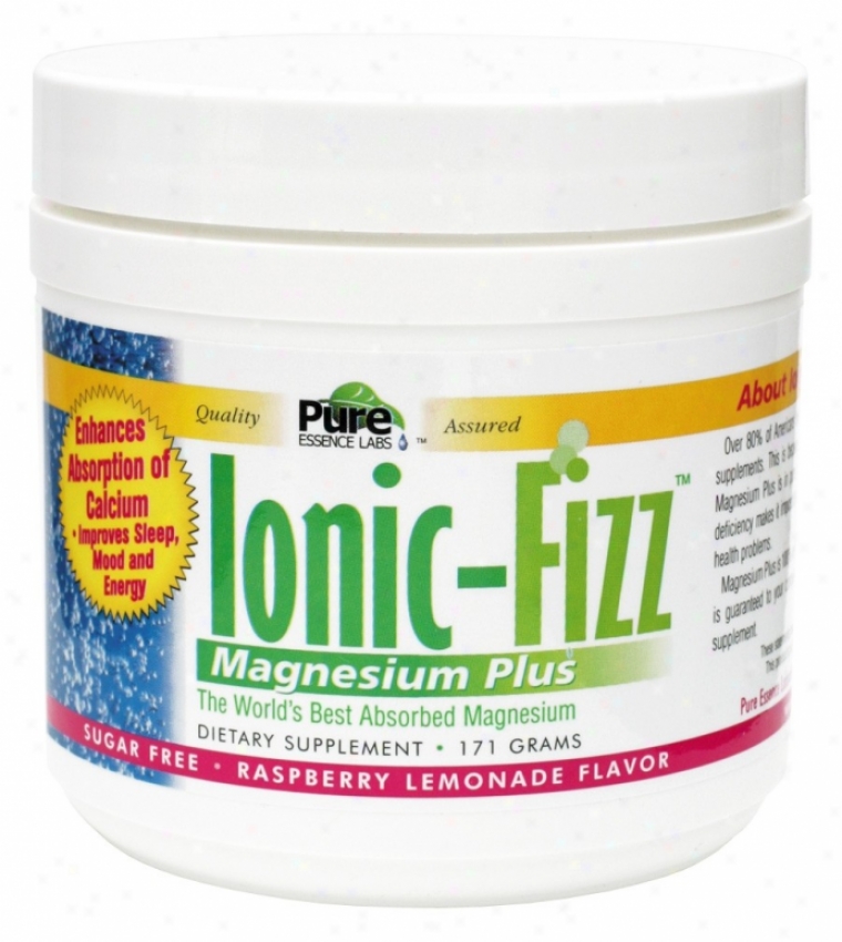 Pure Essennce's Ionic-fizz Mag Plus Sugar Free Rasp Lem Flavor 171gm