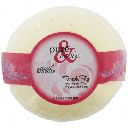 Pure&basic's Soap Rod Green Tea Fresh Fig 6.4oz