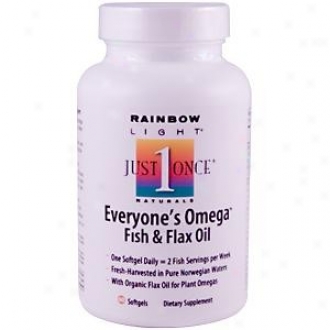 Rainbow Light's Everyone's Omega Fish & Flax Oil 60sg