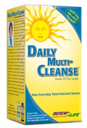 Renew Life's Cleansesmart Daily Multi-cleanse 120caps