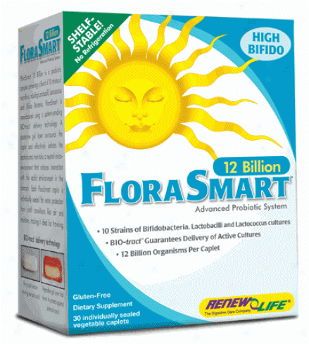 Renew Life's Florasmart 12 Billion 30 Vaps