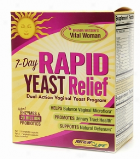 Renew Life's Rapid Yeast Relief 2-part Kit