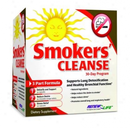 Renew Life's Smoker Cleanse (3 Part Kit)  New!!