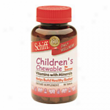 Schiff's Vtamin Children Chew Vit/mineral 90tabs