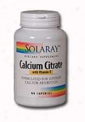 Solaray's Calcium Citrate W/ Vitamin D 250mg 90caps