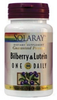 Solaray's One Diurnal Bilberry & Luteon 160 Mg 30caps