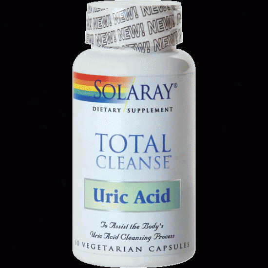 Solaray's Total Cleanse Uric Acid 60vcap  New!!