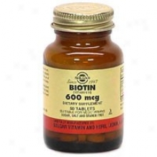 Solgar Biotin 600mcg 50tabs~