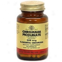 Solgar Chromium Picolinate 200mcg 90caps~