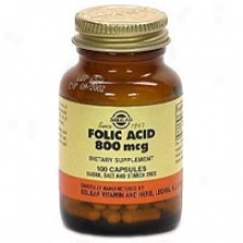 Solgar Folic Acid 800mcg 100caps~