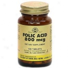 Solgar Folic Acid 800mcg 100tabs~