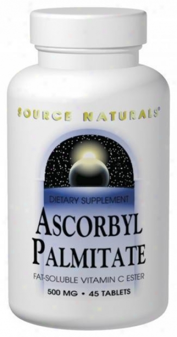 Source Naturals Ascorbyl Palmitate (vitamin C Ester) 190tabs  (50 % Off)