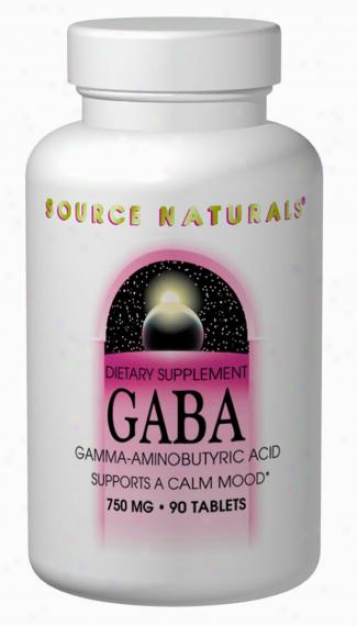 Source Naturals Gaba 750mg 180caps