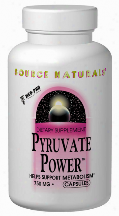 Sourve Naturals Pyruvate Power 750mg 30caps