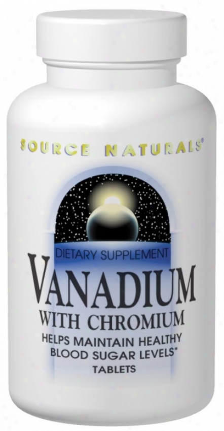 Source Naturals Vanadium W/chromium 180tabs