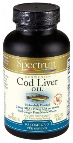 Spectrum Essential's Cod Liver Oil 520mg 90sg