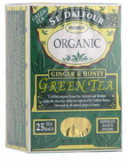 St. Dalfour's Green Tea Organic Ginger & Honey 25ct