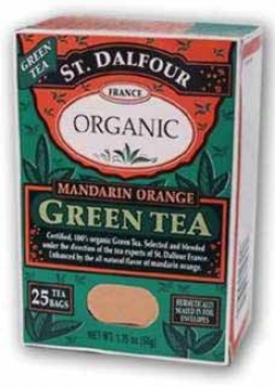 St. Dalfour's Green Tea Organic Mand Orange 25ct