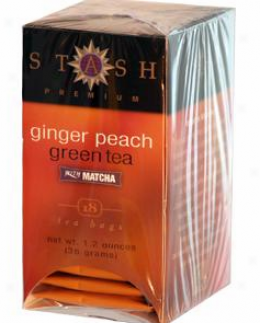 Stash Tea's Supper Ginger Peach Lawn W/matcha 18ct