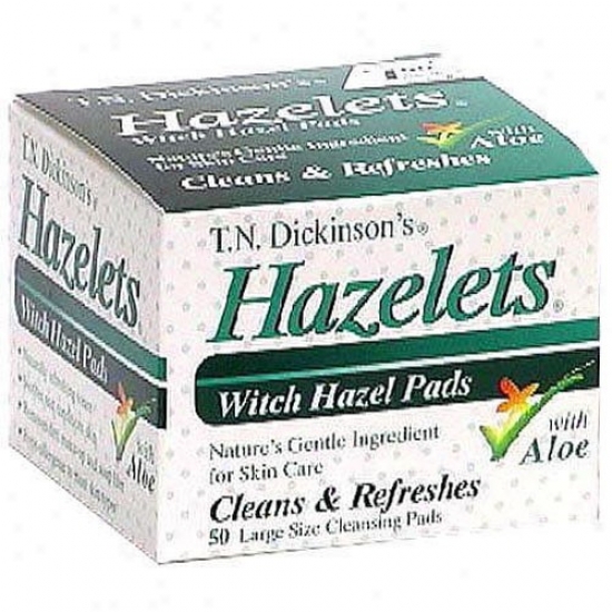 T.n. Dickinson Hazelet Witch Hazel Pads 60ct