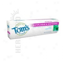 Tom's Of Maine Fluoride-fere Antiplaque & Whitening Toothpaste Peppermint