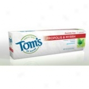 Toms Of Maine - Natural Antiplaque Toothpaste With Prkpolis & Myrrh Spearmint