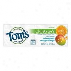 Tom's Of Maine Natural Children's Fluoride Toothpaste Outrageous Orange Mango