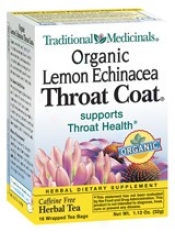 Traditional Medicinal Throat Coat Lemon&echinacea Tea 16bags