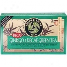 Triple Leaf Ginkgo & Decaf Green Tea 20bags