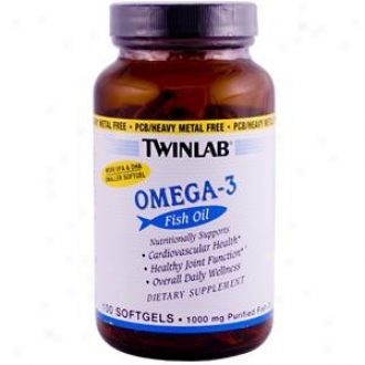 Twinlab's Omega-3  Fish Oil 1000 Mg 100sg