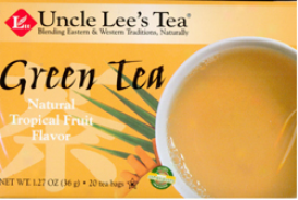 Uncle Lee's Green Tea W/ Tropical Fruit Flavor Tea 20tbags