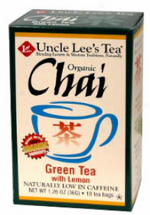 Uncle Lee's Organic Chai Green Tea W/ Lemon 18tbags