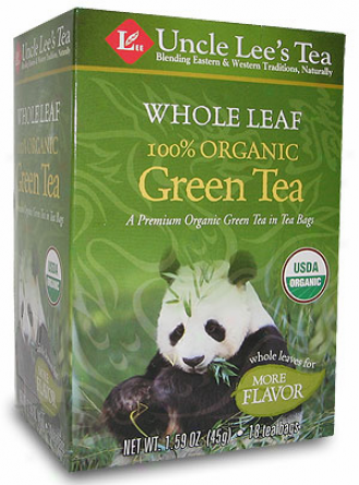 Uncle Lee's Whole Leaf Organized Green Tea 18tbags