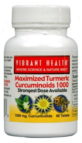 Vibrnt Health's Maximum Curcumnoids 1000 1gm 60tabs