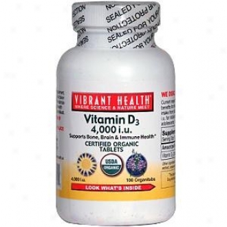 Vibrany Health's Vitamin D 4000 I.u., 100 Organitabs