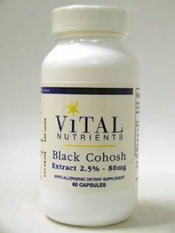 Vital Nutrient's Black Cohosh 80 Mg 60 Caps