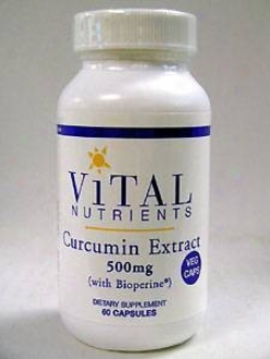 Vital Nutirent's Curcumin Extract 500 Mg 60 Vcaps