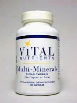 Vital Nutrient's Multi Minerals - Citrate 120 Caps