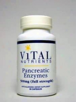 Vital Nutrient's Pancreatic Enzymes 500 Mg 90 Caps